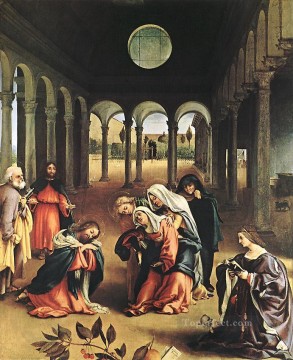 Christentum und Jesus Werke - Christus nimmt Abschied von seiner Mutter 1521 Lorenzo Lotto